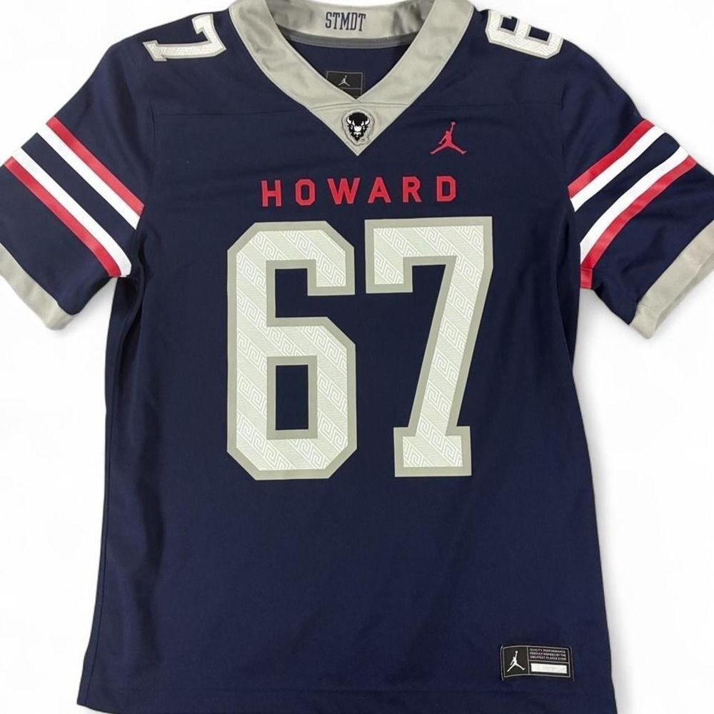 Jordan Brand Howard Bison Football Jersey. Men's Size Large. NWOT
